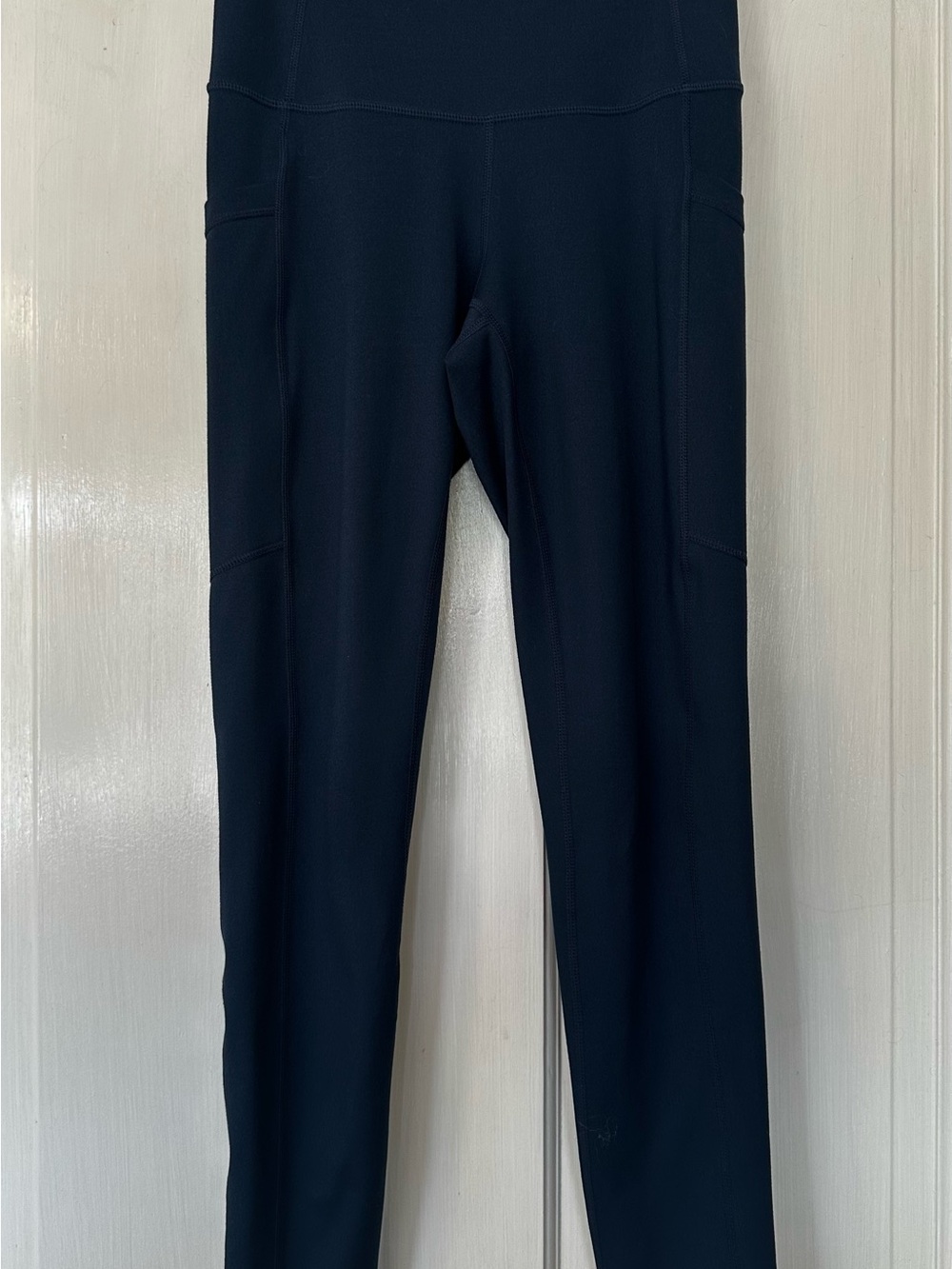 Zella Blue High-Rise Performance Leggings with Side Pockets